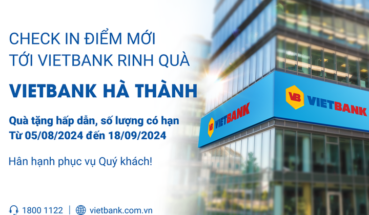Vietbank Hà Thành tặng quà khách hàng dịp khai trương trụ sở mới