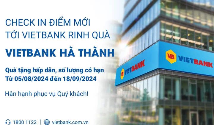 Vietbank Hà Thành tặng quà khách hàng dịp khai trương trụ sở mới