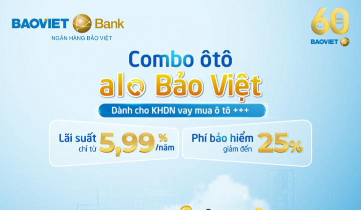 BAOVIET Bank tung gói 200 tỷ đồng cho khách vay mua ô tô