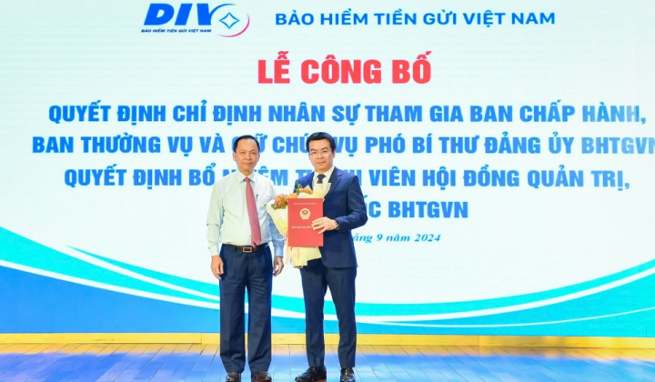 Bổ nhiệm Tổng Giám đốc Bảo hiểm Tiền gửi Việt Nam