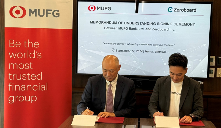 MUFG Bank Vietnam and Zeroboard forge partnership in support of decarbonisation management