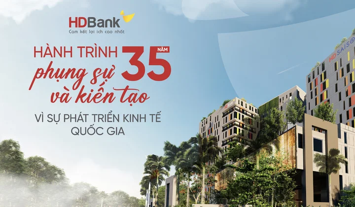HDBANK - Hành trình 35 năm phụng sự và kiến tạo vì sự phát triển kinh tế quốc gia