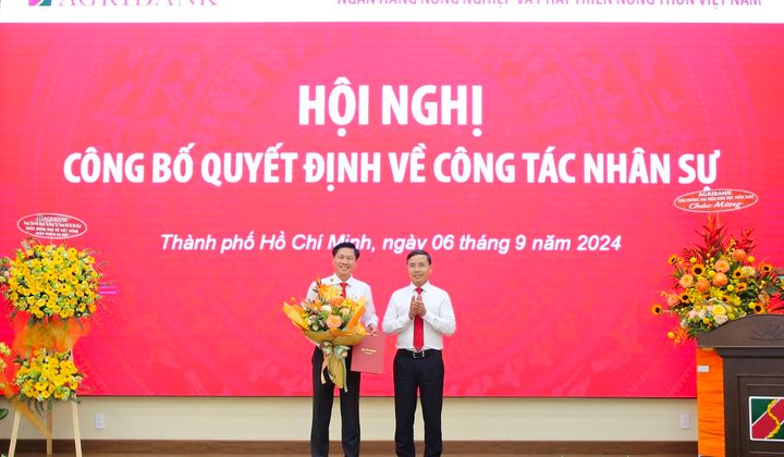 Agribank bổ nhiệm Trưởng Văn phòng Đại diện khu vực miền Nam