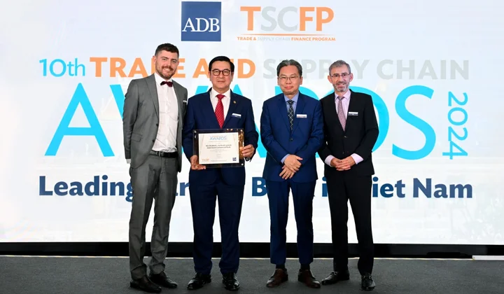 ADB lần thứ hai liên tiếp vinh danh HDBank là đối tác hàng đầu tại Việt Nam