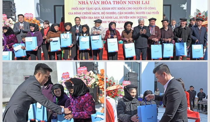 VietinBank trao tặng 314 phần quà Tết cho các gia đình tại Ninh Lai, Sơn Dương, Tuyên Quang