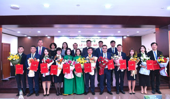 Vietcombank bổ nhiệm lãnh đạo tại CB, Trụ sở chính và chi nhánh