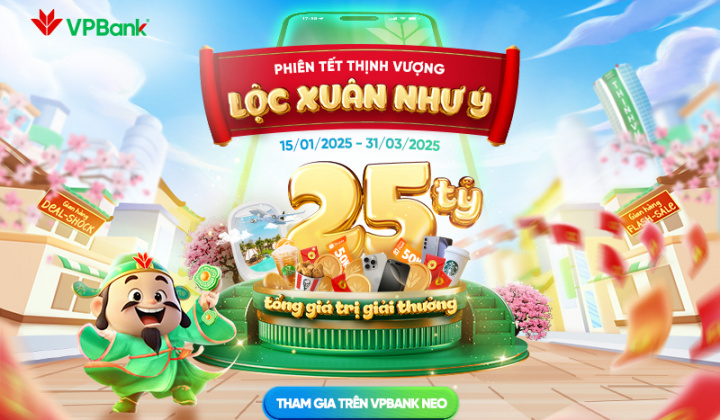 VPBank dành 25 tỷ đồng tặng quà cho khách hàng dịp Tết 2025