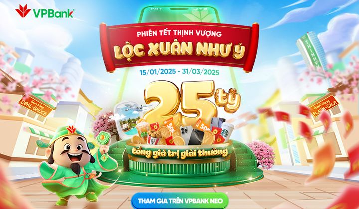 VPBank dành 25 tỷ đồng tặng quà cho khách hàng dịp Tết 2025