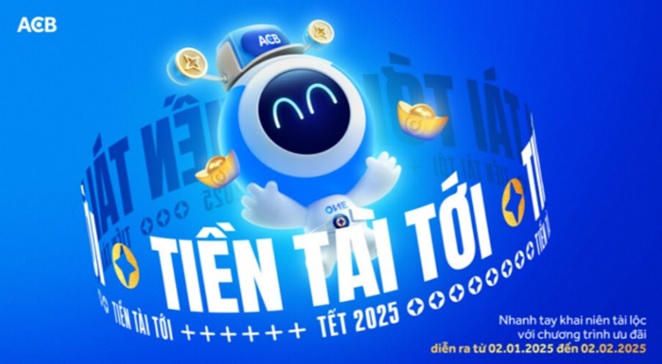 ACB triển khai chuỗi chương trình lì xì hấp dẫn tặng khách hàng dịp năm mới