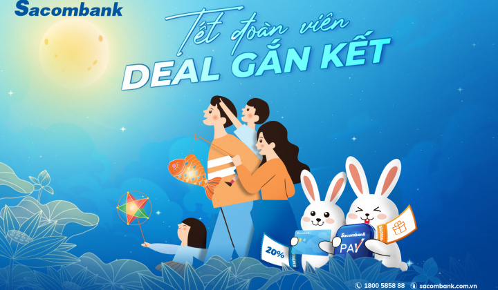 Sacombank tri ân chủ thẻ tín dụng với loạt ưu đãi dịp Trung thu