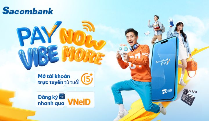 Sacombank mở rộng tài chính số cho giới trẻ trên Sacombank Pay