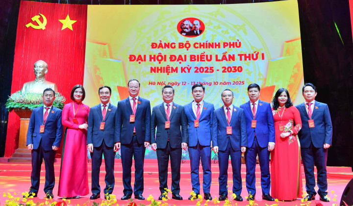 Tinh thần trách nhiệm, bản lĩnh và trí tuệ Vietcombank tại Đại hội đại biểu Đảng bộ Chính phủ lần thứ I, nhiệm kỳ 2025-2030