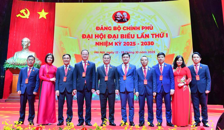 Tinh thần trách nhiệm, bản lĩnh và trí tuệ Vietcombank tại Đại hội đại biểu Đảng bộ Chính phủ lần thứ I, nhiệm kỳ 2025-2030