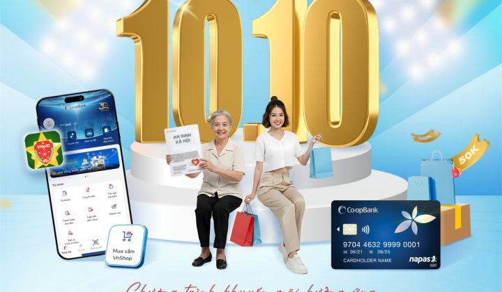 Co-opBank tung chuỗi ưu đãi chào mừng ngày chuyển đổi số và ngày thẻ Việt Nam