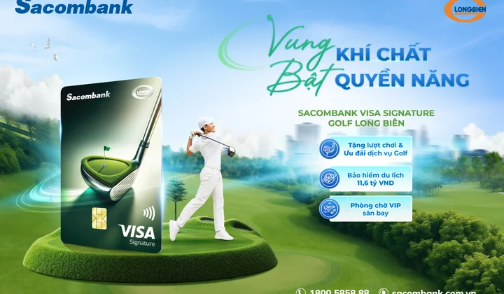 Sacombank ra mắt thẻ tín dụng đặc quyền cho cộng đồng golfer