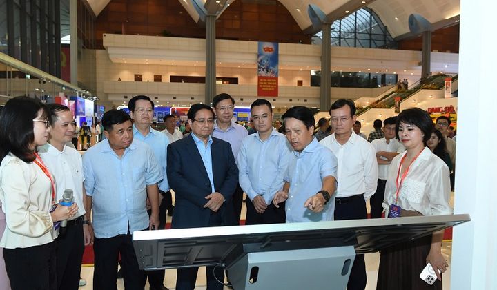 Gian triển lãm ngành Ngân hàng chào mừng Đại hội Đại biểu Đảng bộ Chính phủ lần thứ I, nhiệm kỳ 2025-2030