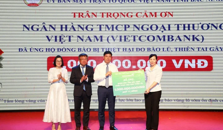 Vietcombank chung tay cùng đồng bào khắc phục hậu quả do thiên tai gây ra