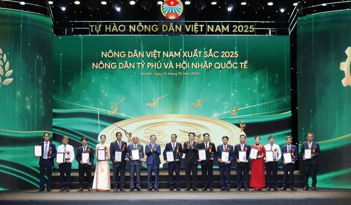 Agribank đồng hành cùng Lễ tôn vinh - Trao danh hiệu Nông dân Việt Nam xuất sắc và Nhà khoa học của Nhà nông năm 2025