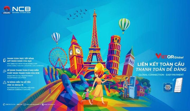Ngân hàng NCB triển khai thanh toán xuyên biên giới bằng mã QR