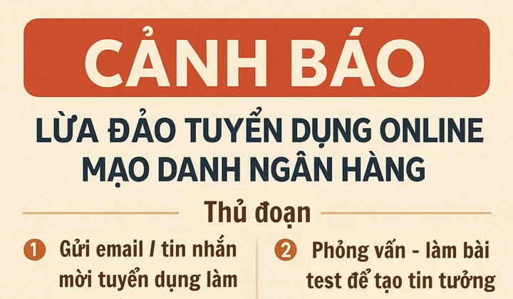 Công an Hà Nội cảnh báo khẩn liên quan đến mạo danh ngân hàng