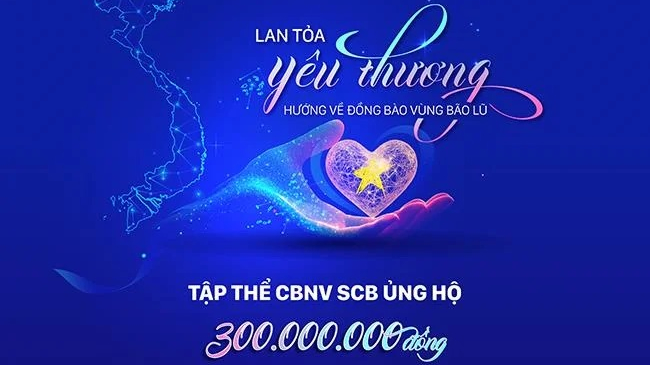 SCB lan tỏa yêu thương, hướng về đồng bào vùng bão lũ