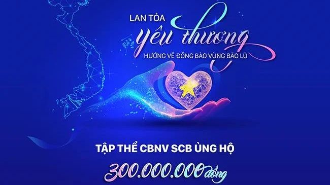 SCB lan tỏa yêu thương, hướng về đồng bào vùng bão lũ