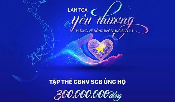SCB lan tỏa yêu thương, hướng về đồng bào vùng bão lũ