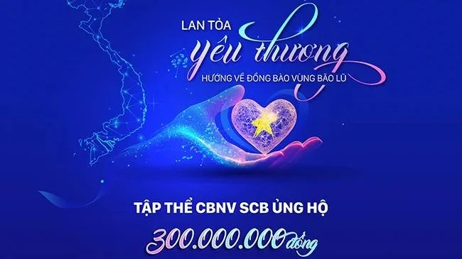 SCB lan tỏa yêu thương, hướng về đồng bào vùng bão lũ
