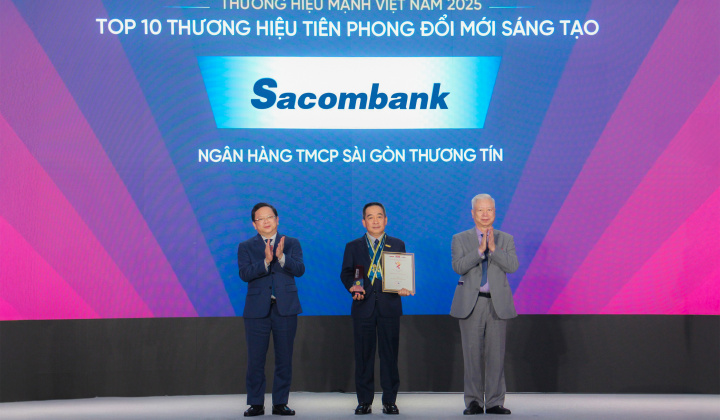 Sacombank 14 năm liền giữ vững danh hiệu thương hiệu mạnh Việt Nam