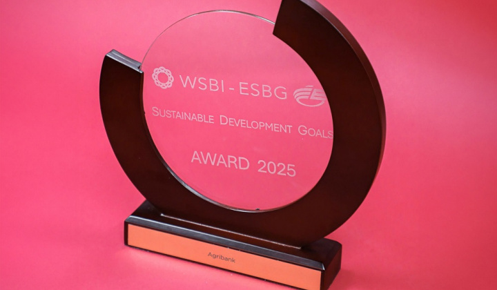 Agribank được WSBI-ESBG vinh danh Giải thưởng Phát triển bền vững 2025
