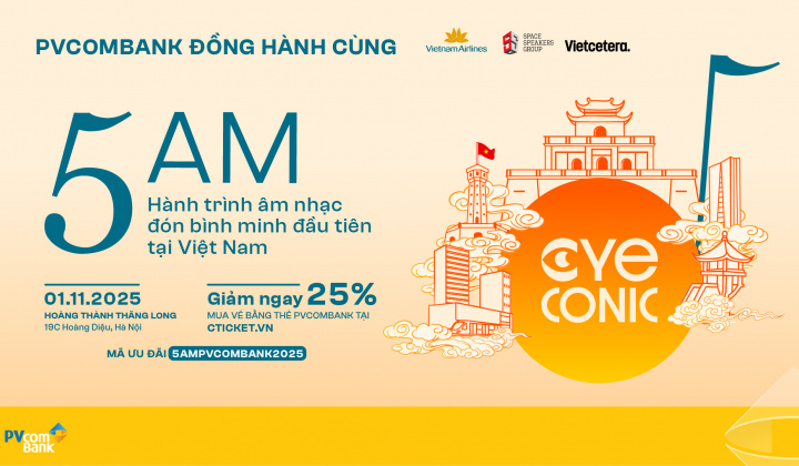 PVcomBank đồng hành cùng 5AM “đánh thức giác quan” giữa lòng di sản