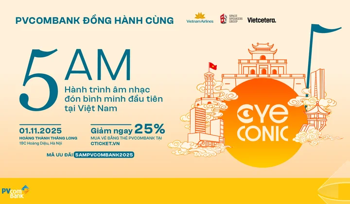 PVcomBank đồng hành cùng 5AM “đánh thức giác quan” giữa lòng di sản