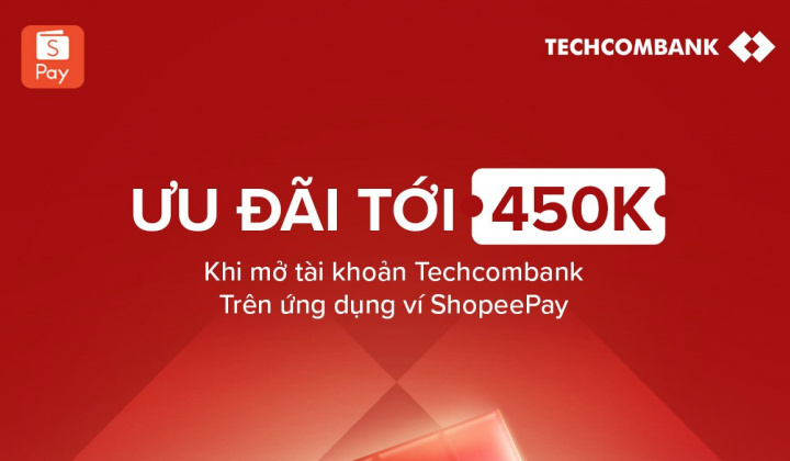 Techcombank và ShopeePay hợp tác mở tài khoản ngân hàng ngay trên ứng dụng ví điện tử