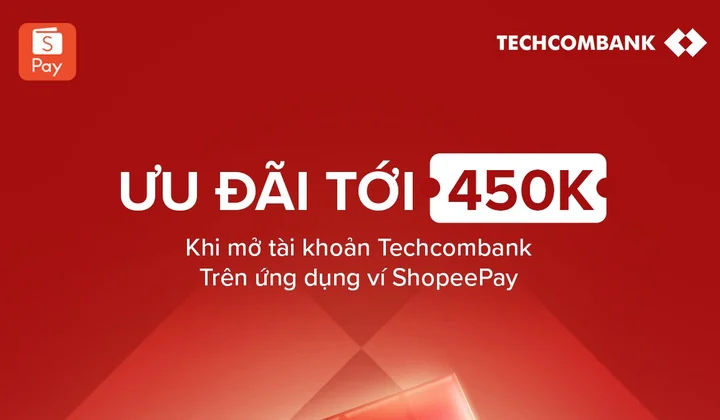 Techcombank và ShopeePay hợp tác mở tài khoản ngân hàng ngay trên ứng dụng ví điện tử