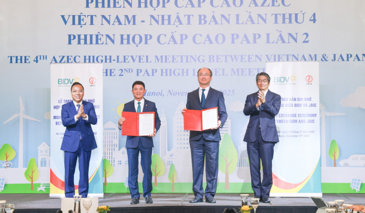 BIDV và JBIC ký kết thỏa thuận hợp tác về tài chính xanh