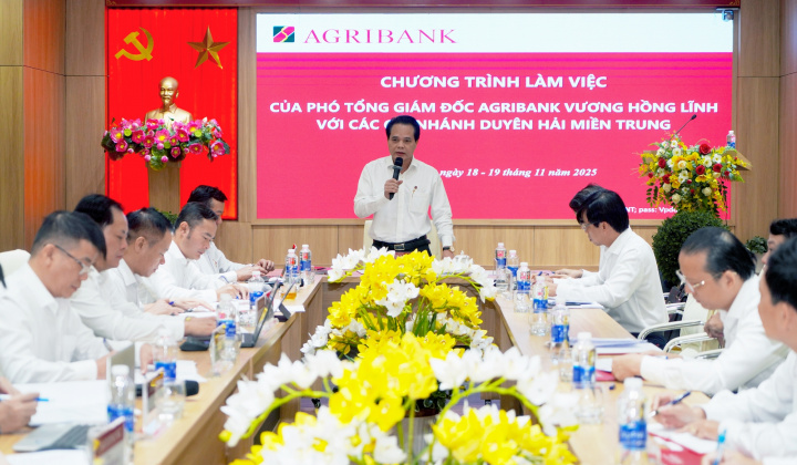 Sát sao chỉ đạo hoạt động các chi nhánh khu vực miền Trung, Agribank quyết tâm hoàn thành vượt chỉ tiêu năm 2025