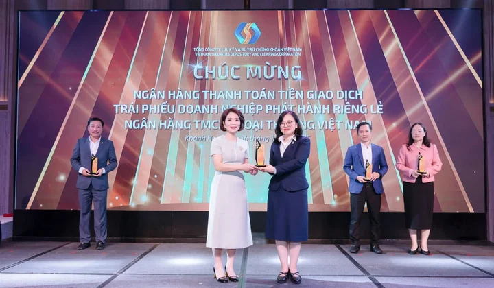 Vietcombank tiếp tục được VSDC vinh danh