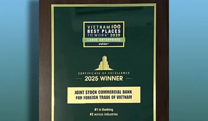 Vietcombank - một thập kỷ giữ vững vị thế ngân hàng có môi trường làm việc tốt nhất Việt Nam
