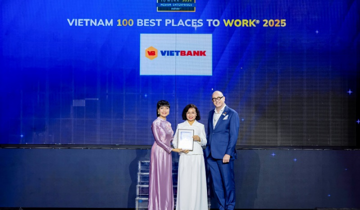 Vietbank vào Top 100 nơi làm việc tốt nhất Việt Nam 2025