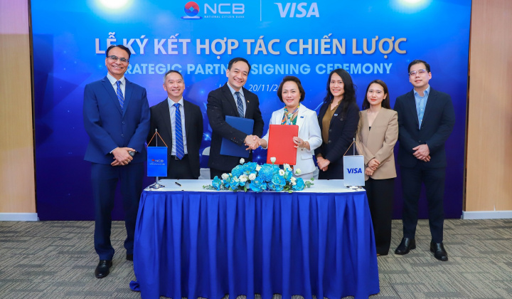 Ngân hàng NCB và Visa ký kết hợp tác chiến lược, nâng tầm dịch vụ thẻ tại Việt Nam