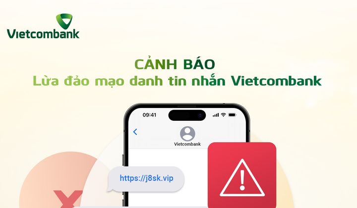 Cảnh báo: Mạo danh tin nhắn SMS Vietcombank hướng dẫn đổi quà để đánh cắp thông tin thẻ