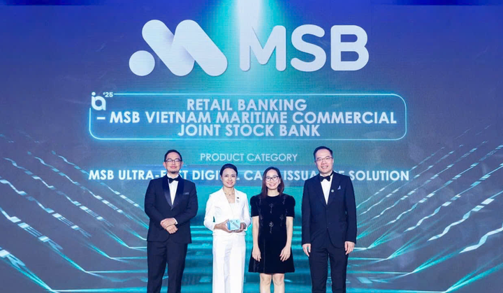 Ngân hàng bán lẻ MSB được vinh danh tại Giải thưởng Sáng tạo Quốc tế 2025