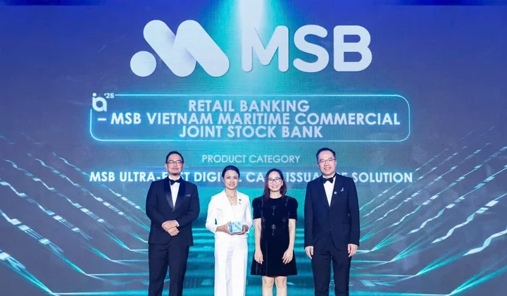 Ngân hàng bán lẻ MSB được vinh danh tại Giải thưởng Sáng tạo Quốc tế 2025