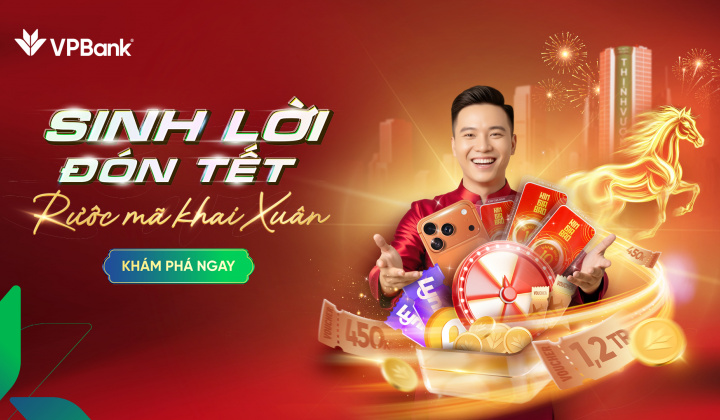 VPBank ưu đãi đón xuân với hàng ngàn quà tặng giá trị