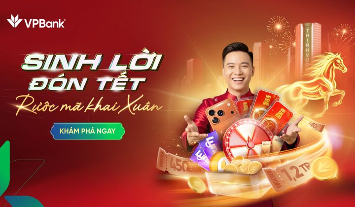 VPBank ưu đãi đón xuân với hàng ngàn quà tặng giá trị