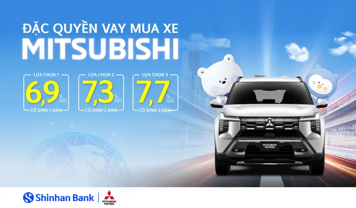 Ngân hàng Shinhan Việt Nam hợp tác cùng Mitsubishi Motors Việt Nam ra mắt gói vay mua xe độc quyền
