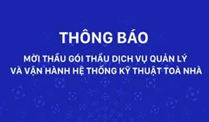 SCB mời thầu dịch vụ quản lý và vận hành hệ thống kỹ thuật tòa nhà