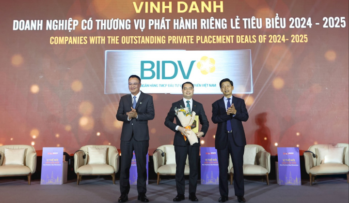BIDV được vinh danh “Doanh nghiệp có thương vụ M&A tiêu biểu năm 2024 - 2025”
