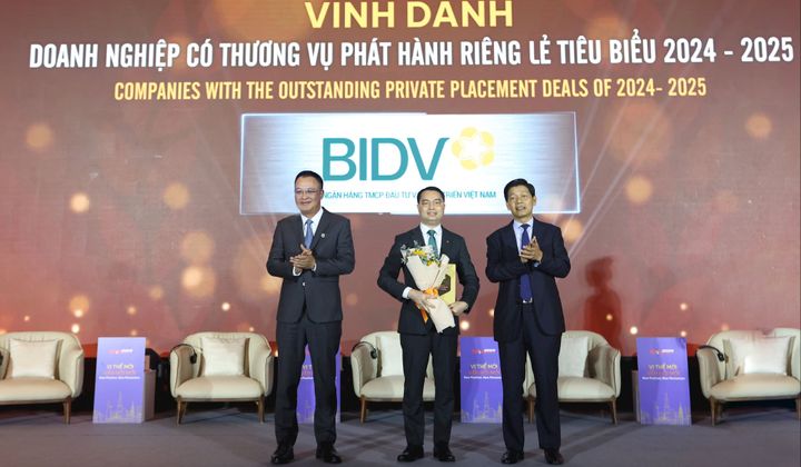BIDV được vinh danh “Doanh nghiệp có thương vụ M&A tiêu biểu năm 2024 - 2025”