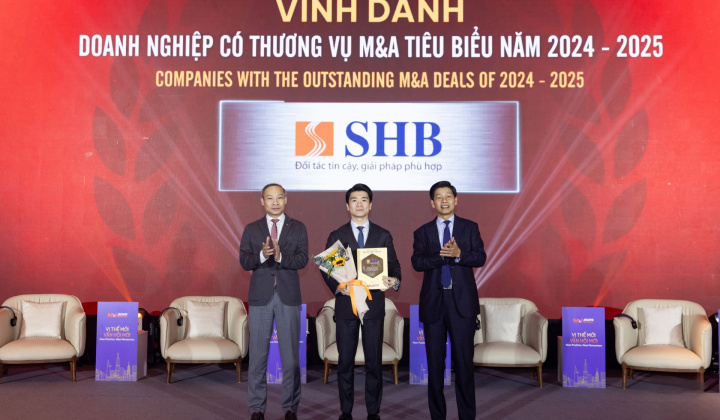 SHB được vinh danh “Doanh nghiệp có thương vụ M&A tiêu biểu năm 2024-2025”